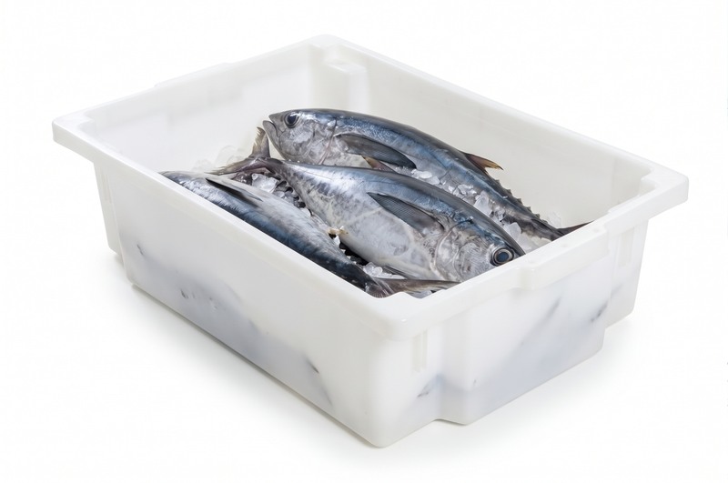 Caixa Plástica Empilhável e Encaixável PB 36 Litros Frigorífico e Pescado Polietileno