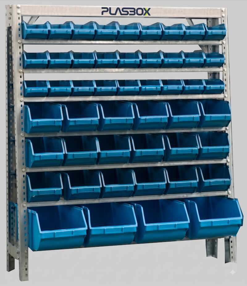 Estante Organizadora Porta-Componentes BIN Mistos PB 49-M