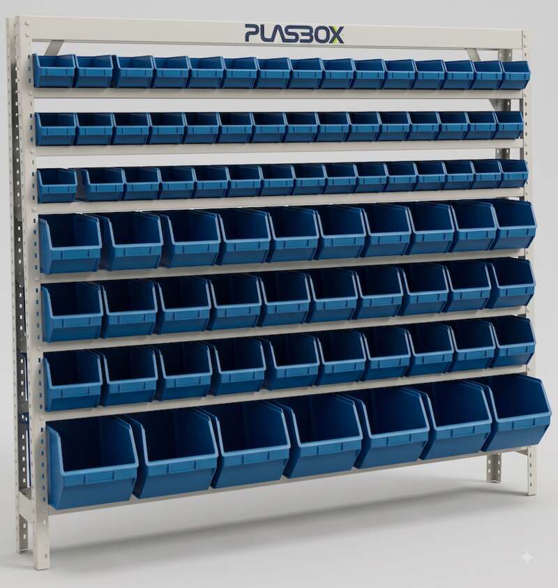 Estante Organizadora Porta-Componentes BIN Mistos PB 82-M